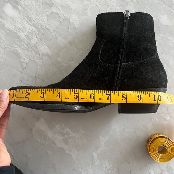 Saint Laurent Black Suede Boots - Picture 12 of 12